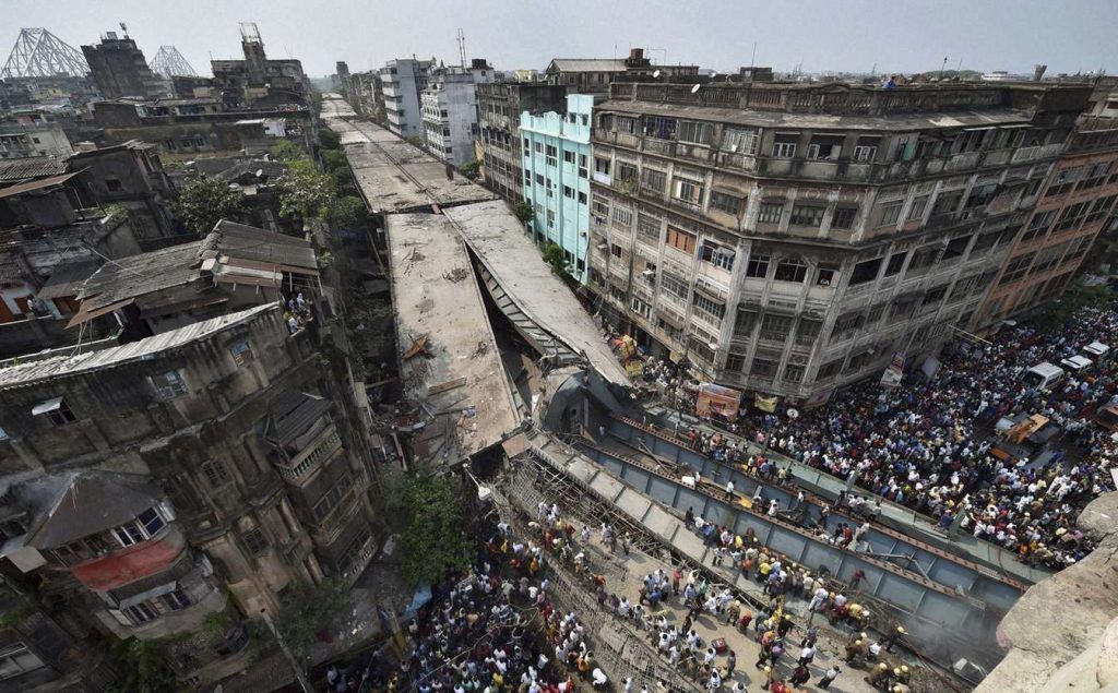 Under construction flyover collapses in Kolkata, claims 17 lives