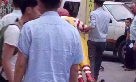WTF: McDonald statue arrested for hindering traffic