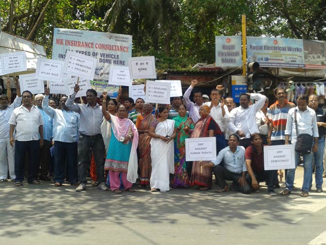 Demanding 750 sqft homes, Dharavi residents go on hunger strike