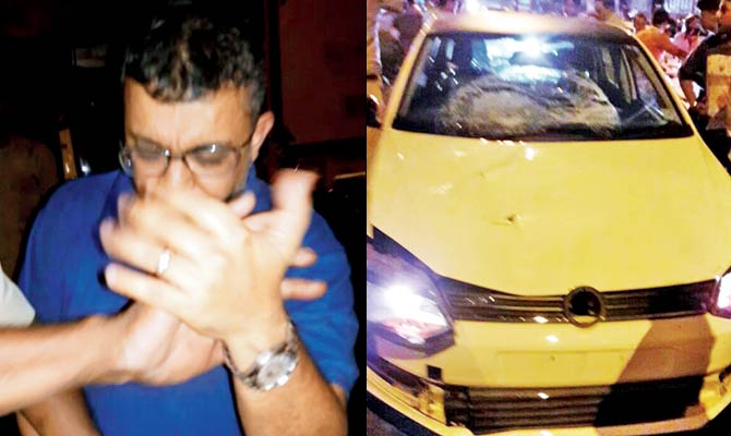 Drunk driver mows down 5 year old, granddad in Oshiwara; tries to flee