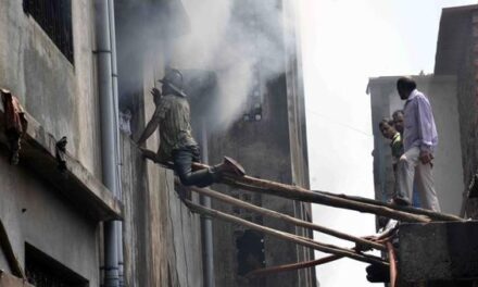 Fire breaks out in posh residential tower in Lokhandwala this morning