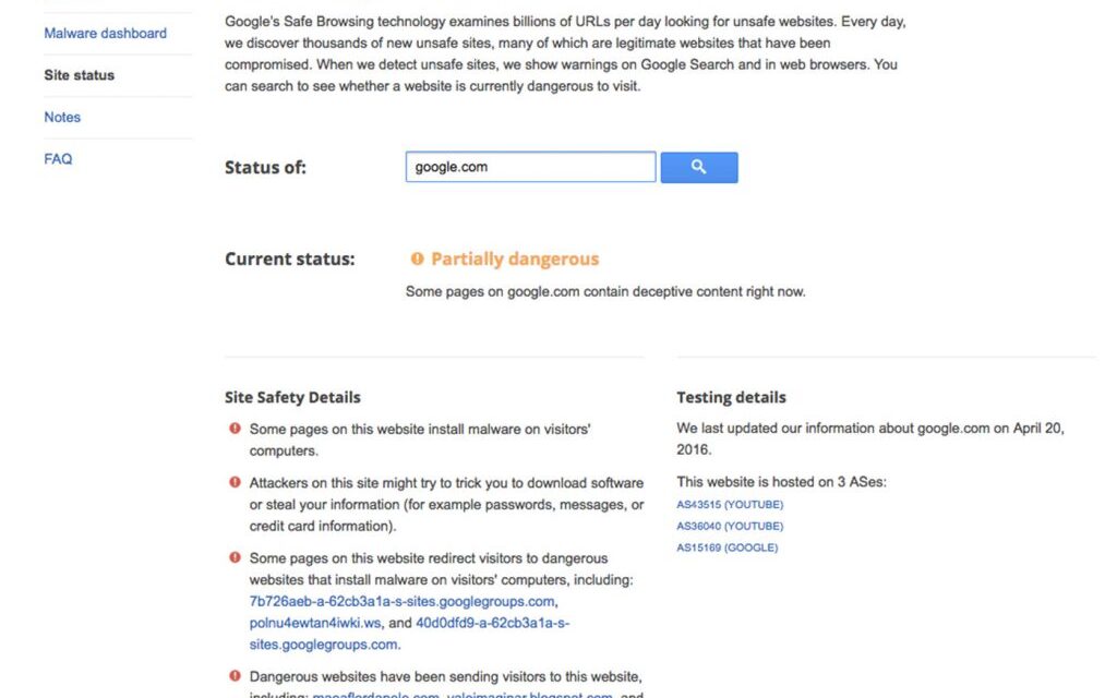 Google declares itself ‘partially dangerous’