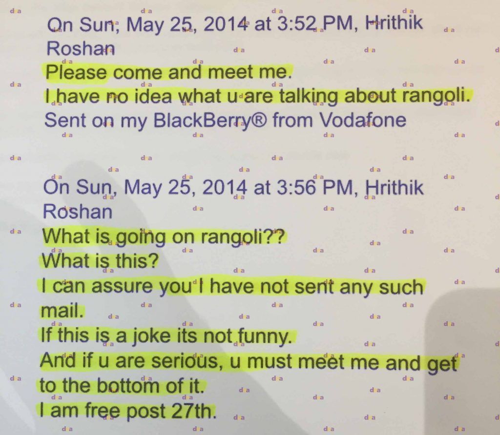 Leaked emails reveal Kangana was communicating with Hrithik’s imposter 5