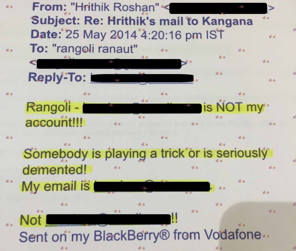 Leaked emails reveal Kangana was communicating with Hrithik’s imposter 7