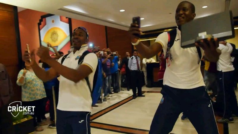 Video of Windies team celebration going viral