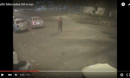 Video: Underage driver runs down man with a speeding Mercedes