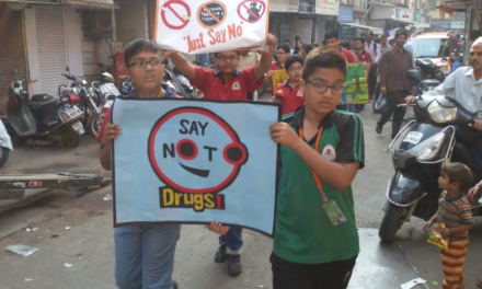 Anti-drug rally organized in Kalina, Mumbai