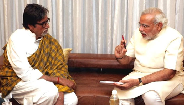 Congress objects to Big B hosting ‘2 years of Modi’ event