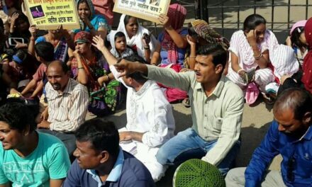 Denied admission in city schools, 50 parents hold protest