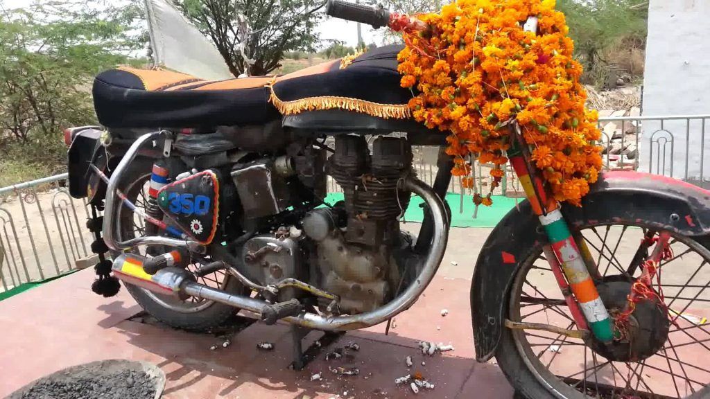 In a country with 33 crore gods, even a Royal Enfield bullet is worshipped 1