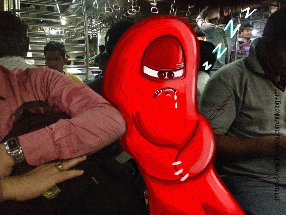 In pictures: Artist adds 'monsters' to daily life in Mumbai 1