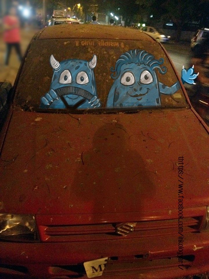 In pictures: Artist adds 'monsters' to daily life in Mumbai 6
