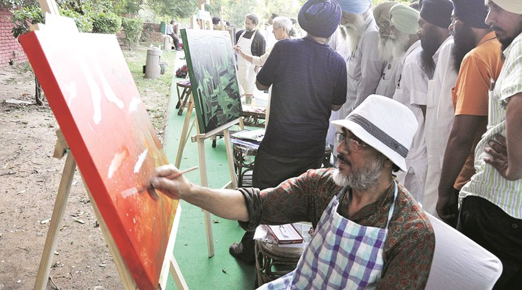 NGO gets 15 artists to depict farmer’s plight on canvas