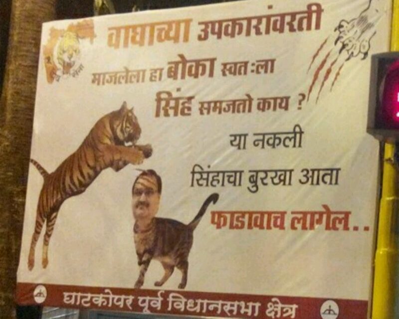 Shiv Sena mocks Ghatkopar BJP leader, photoshops his image on a cat