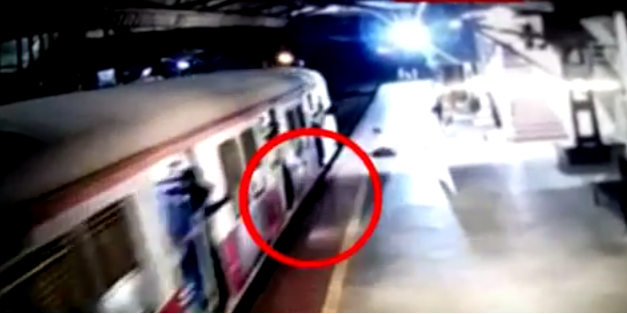 Video: 23-year-old falls in gap between train and platform at Kalwa station