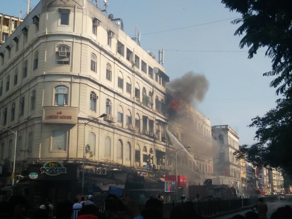 Fire breaks out at Metro House in Colaba