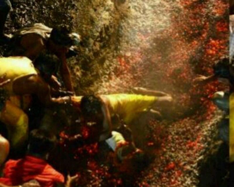 Man drops son on burning coal while performing Hindu ritual