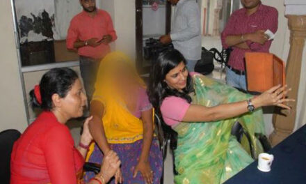 Picture of woman commission members clicking selfie with ‘rape victim’ goes viral