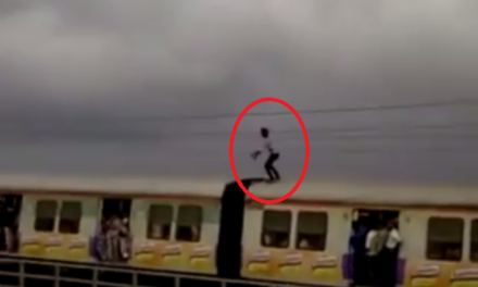 Video of youth performing deadly stunts on the roof of local train goes viral