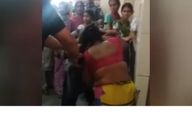 Video: Guard brutally assaults woman for breaking line at hospital