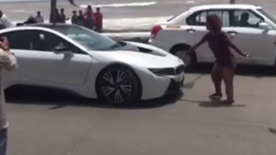 Video: Woman throws herself in front of SRK's brand new BMW