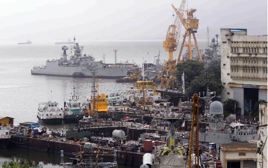 Fire at Mumbai's naval dockyard, 2 Navy patrol boats sink 1