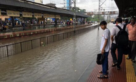 Mumbai’s central line comes to a halt due to excessive waterlogging, landslide
