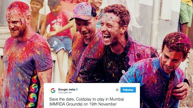 Coldplay keeps fans guessing after Google confirms their Mumbai performance