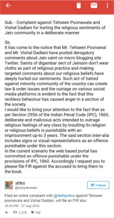 Complaint filed against Vishal Dadlani for mocking Jain leader 1