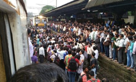In Pictures: ‘Rail Roko’ at Badlapur station to protest against irregular services
