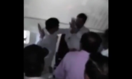 Video: NCP MLA slaps deputy collector, denies it after video goes viral