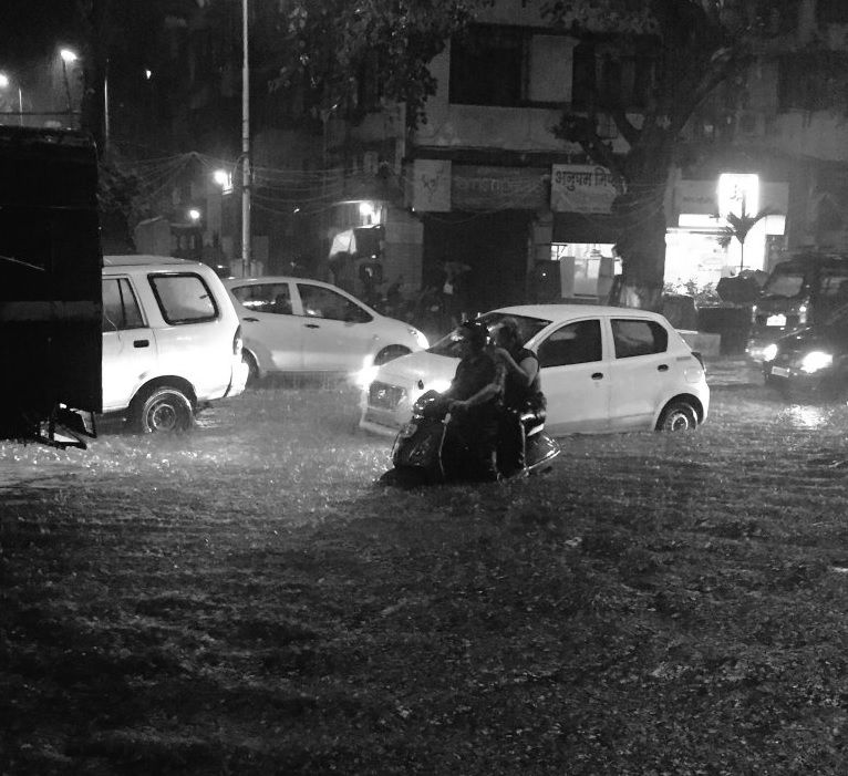 Visuals of Mumbai deluged by heavy rains on Friday night