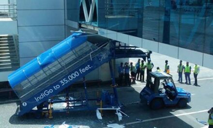 Aerobridge damaged in mishap at Mumbai international airport