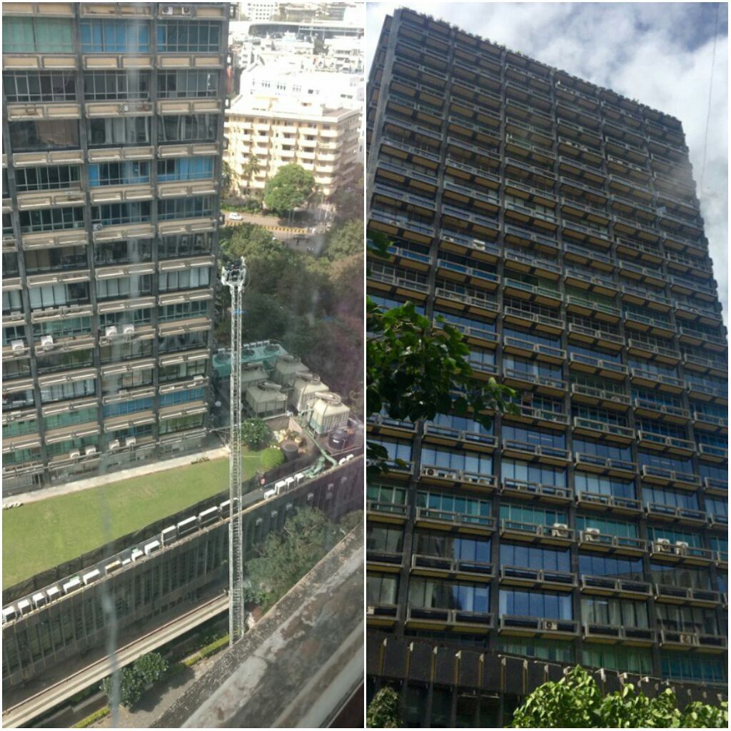 Fire at 22nd floor of Express Towers at Nariman Point, 6 fire tenders on spot
