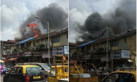 Fire breaks out at residential building in Mazgaon, 8 fire engines on spot