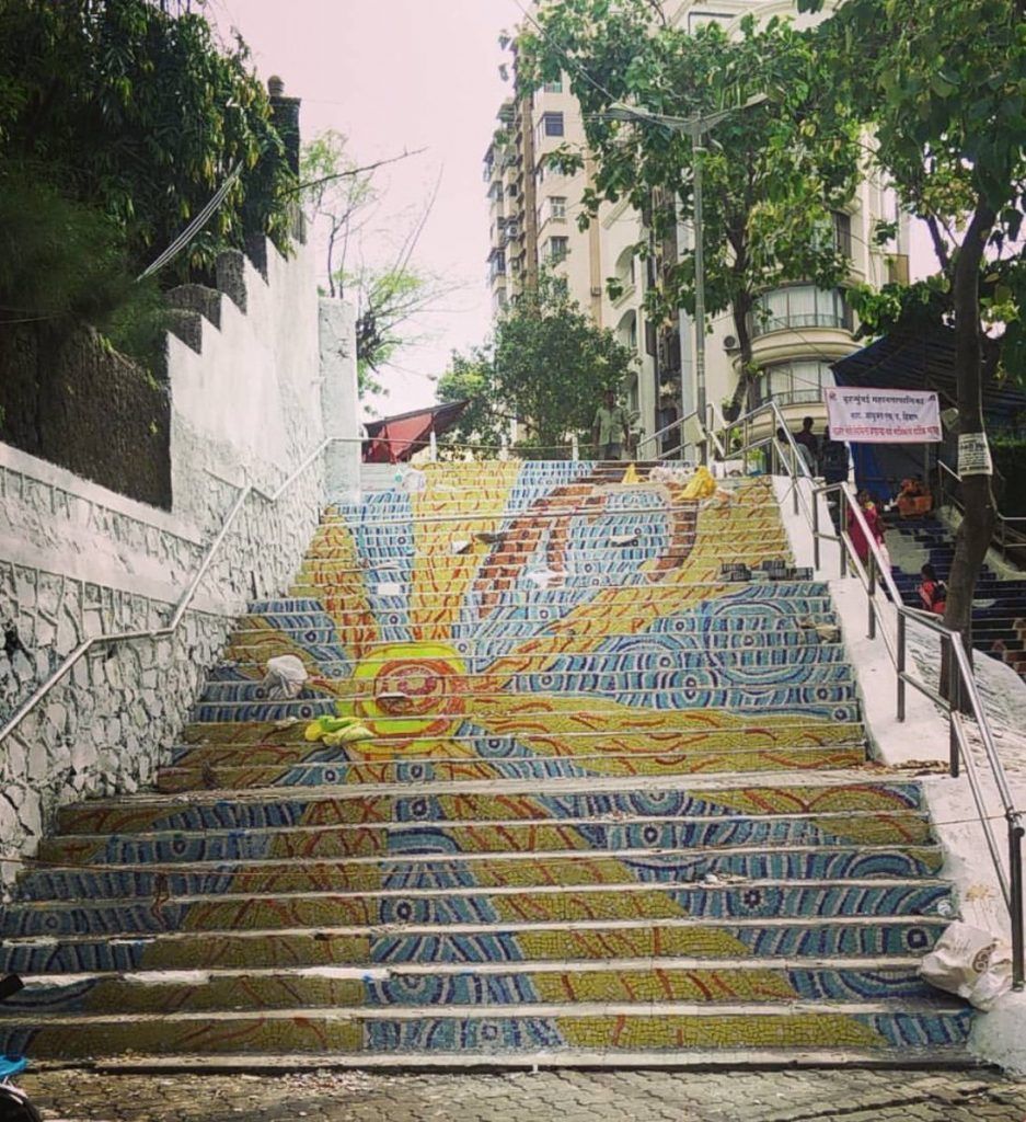 In Pictures: Steps of Mount Mary Church get an artistic makeover ahead of Bandra Fair 2