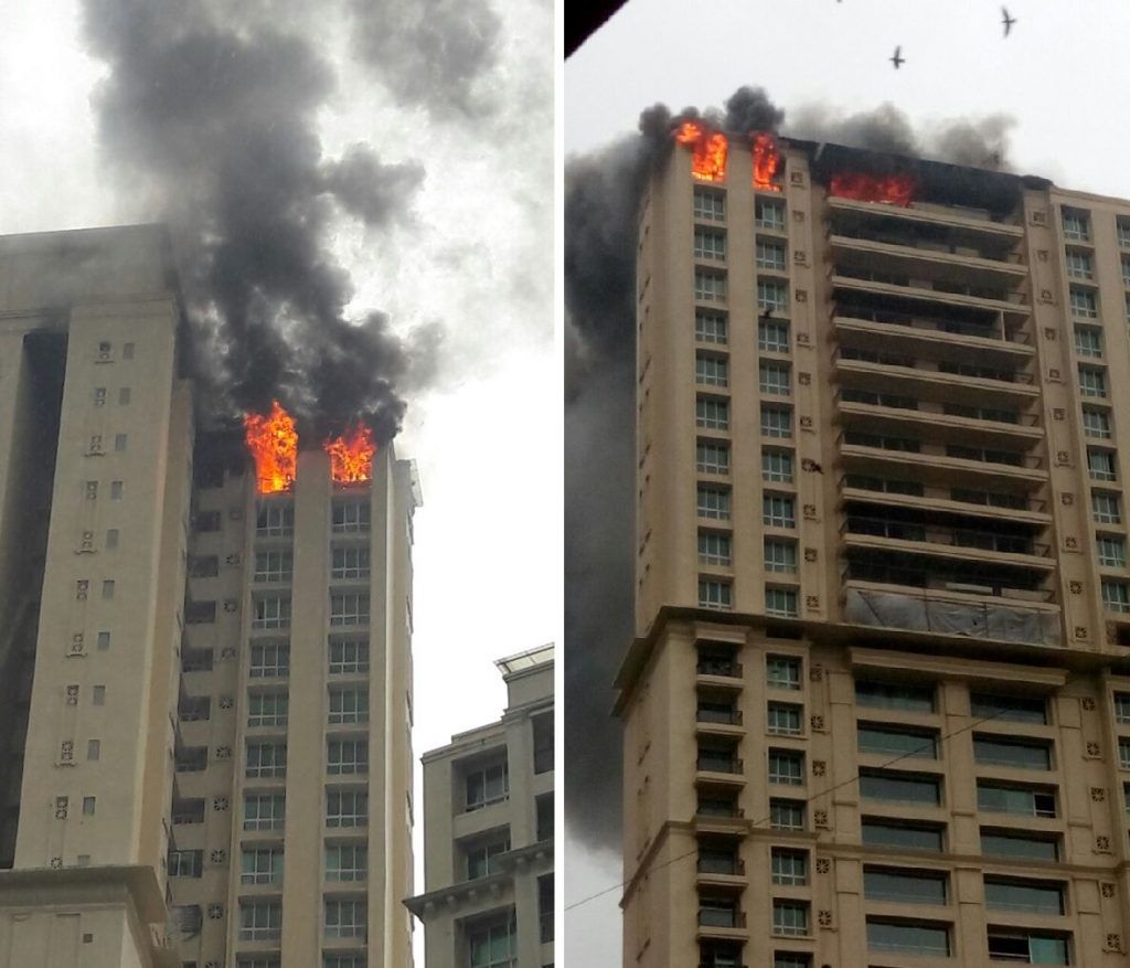 Massive fire reported at top floor of Hiranandani high-rise in Kandivali 2