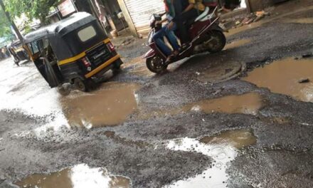 Ulhasnagar woman falls off bike due to pothole, gets run over by truck