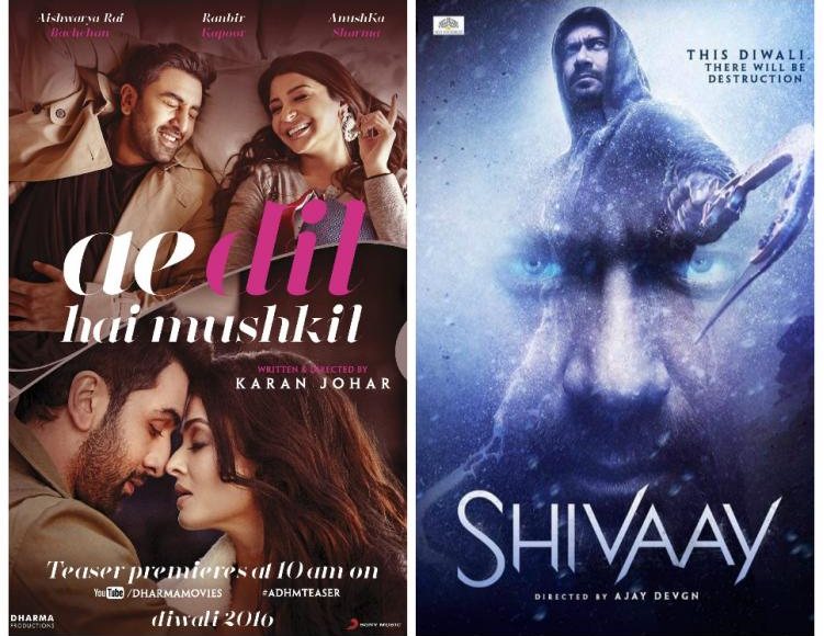 ADHM vs Shivaay: Weekend collections out, KJo’s film sees bigger drop on Diwali day