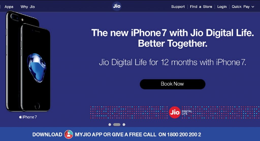 Reliance Jio offering iPhone customers free 20GB data per month till Dec 2017