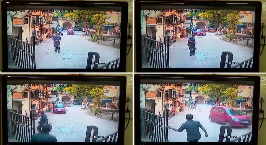 CCTV captures school teacher running over 2 minors in Thane, arrested