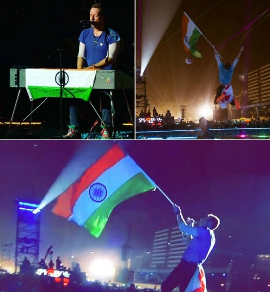 Coldplay sang 'Vande Mataram' and allegedly disrespected the Indian flag the same night