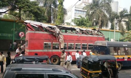 Speeding double decker bus rams into tree at Bandra Kurla Complex, 6 injured