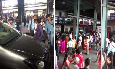 Video: Man drives Toyota Innova into Andheri station during peak hours, booked by RPF