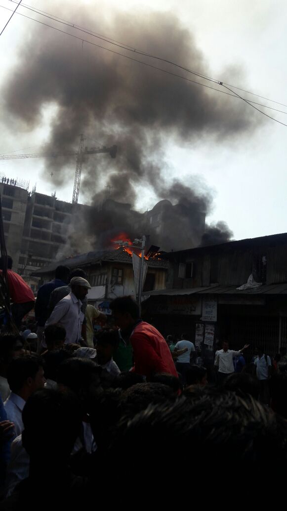 Video: Massive fire breaks out in Arab Galli in Kamathipura near Grant Road