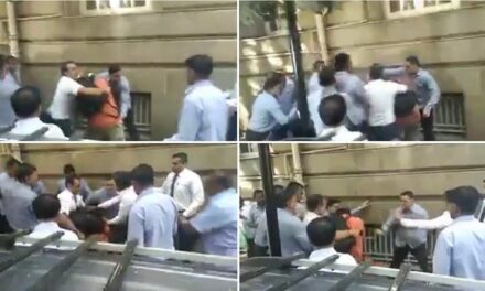 Video: Security staff assaults journalists outside Bombay House, Tata Sons issues apology