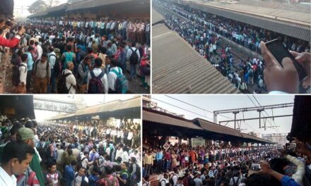 In Pics: Angry protesters block tracks at Titwala, bring CR services to halt