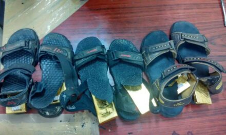 Gold bars weighing 28 kgs, worth Rs 8.3 crores found concealed in passengers’ sandals