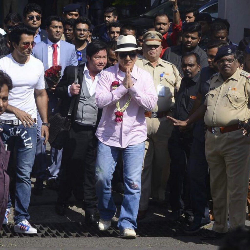Jackie Chan arrives in Mumbai: To appear on 'The Kapil Sharma Show', meet Salman Khan