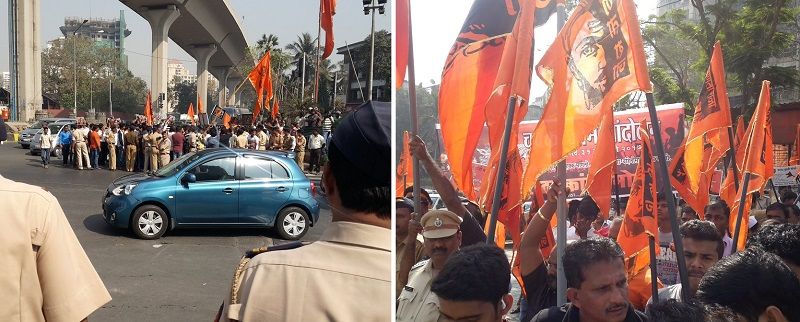 Traffic movement affected in Mumbai as Marathas call for 'Chakka Jam' 1